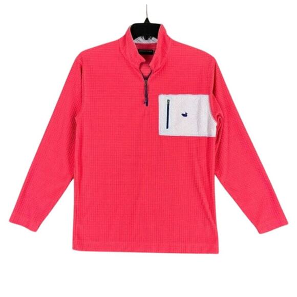Southern Marsh FieldTec Quarter Zip Pullover Waffle Fleece Hot Pink Size SMALL - Picture 1 of 6
